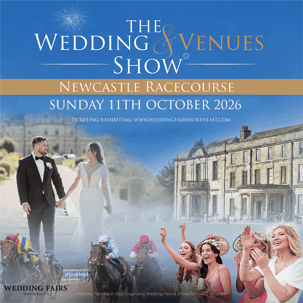 Banner for Sunday 11th October 2026 Wedding & Venues Show Newcastle Racecourse